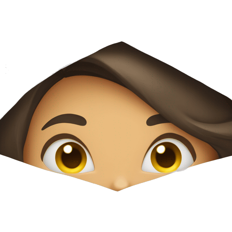 woman's face peeking out of the sheets emoji