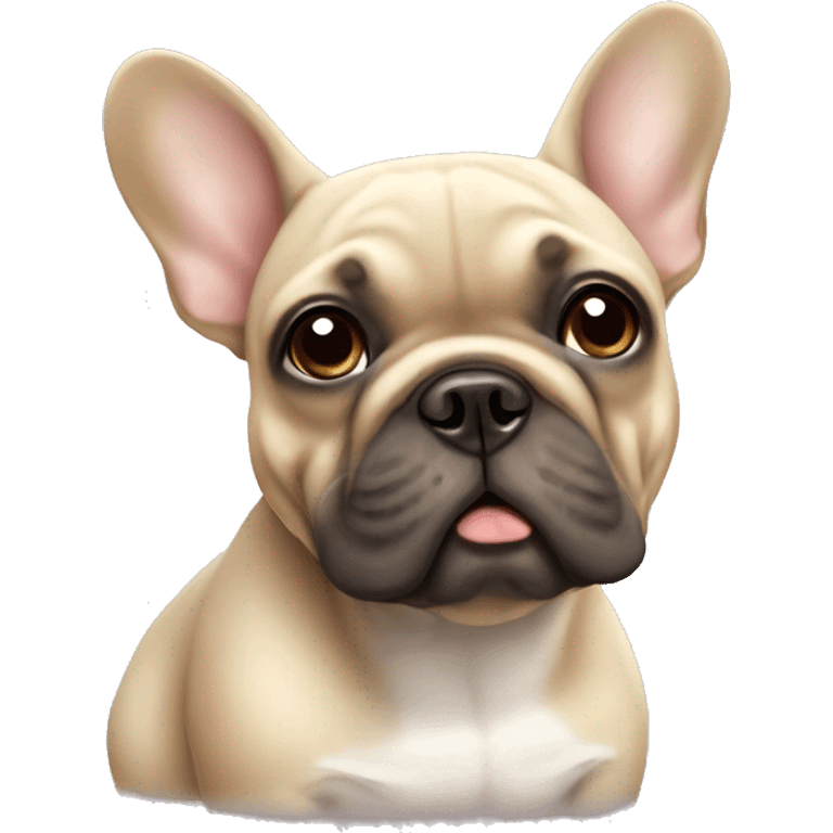 beige french bulldog emoji