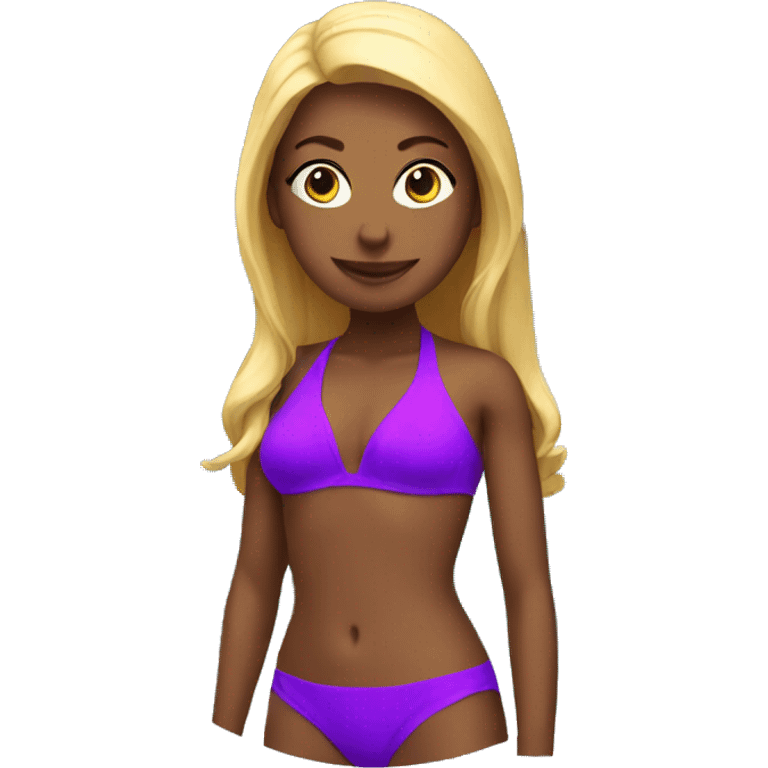 Purple bikini emoji