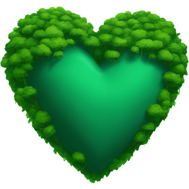 Forest green heart emoji