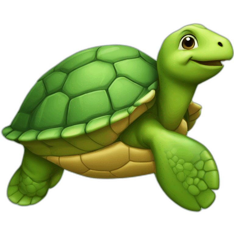 tortue avec une tete de dauphin emoji