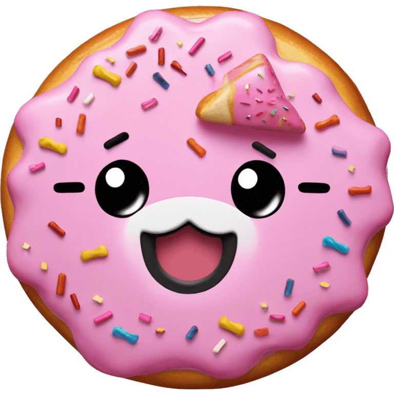 Nyan Cat Meme in a pink-sprinkled donut emoji