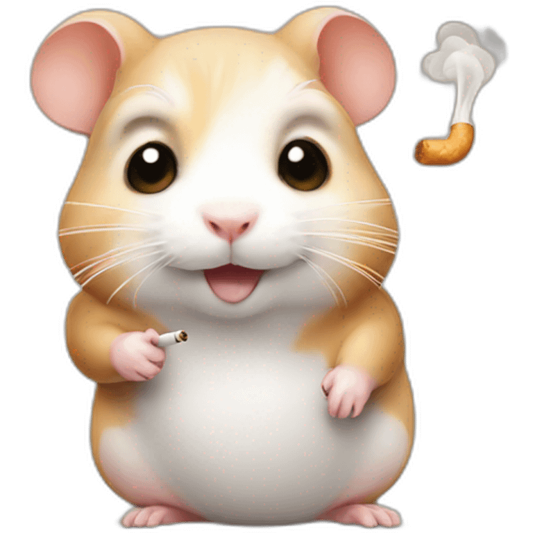 smoking hamster emoji