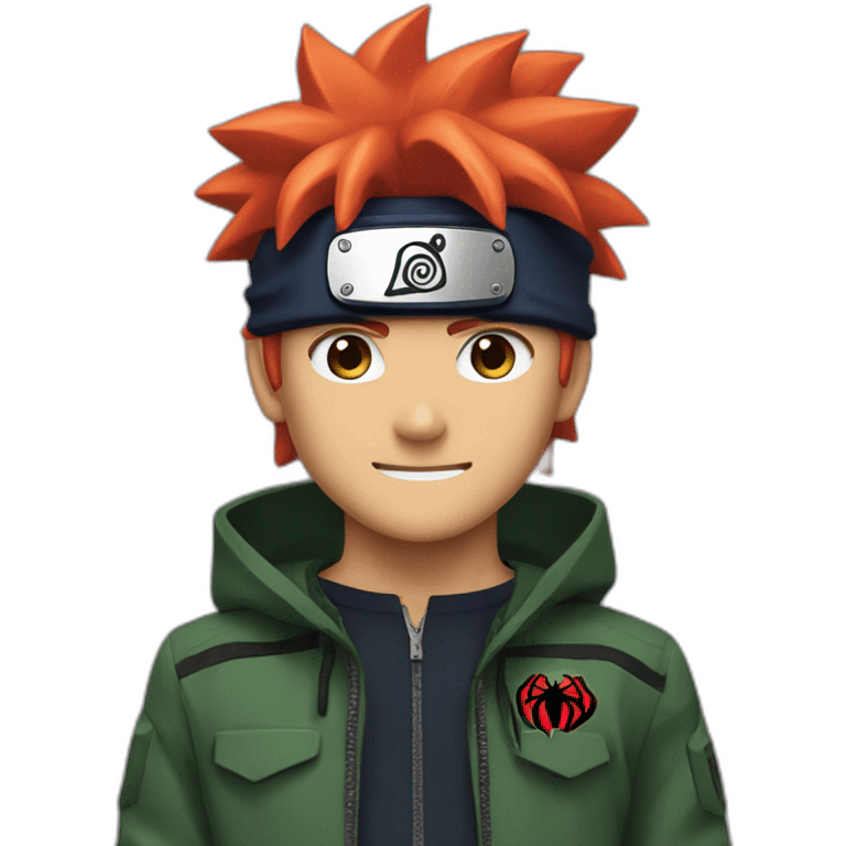 Naruto in Spiderman suit emoji