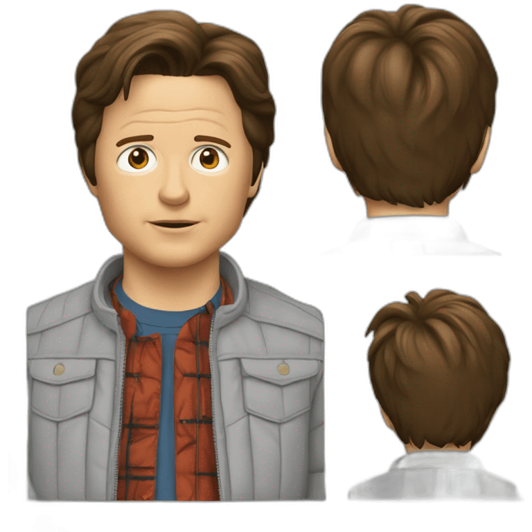 Michael j fox back to the future emoji