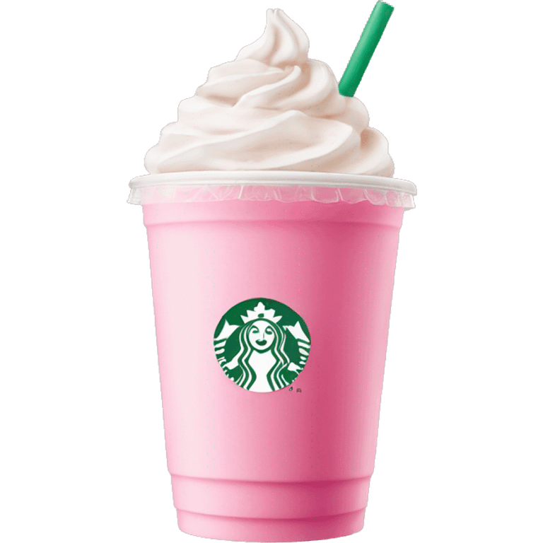 Aesthetic pink Starbucks drink pink drink emoji