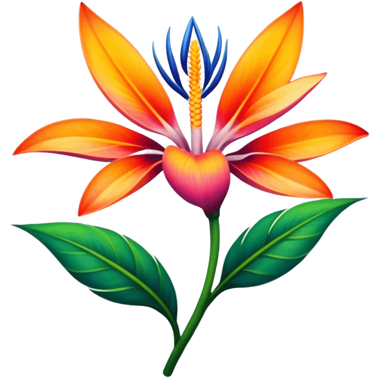 Flower of paradise emoji