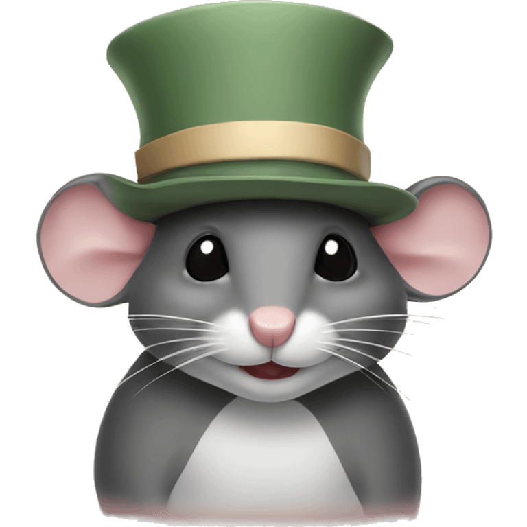 Mouse in a hat emoji