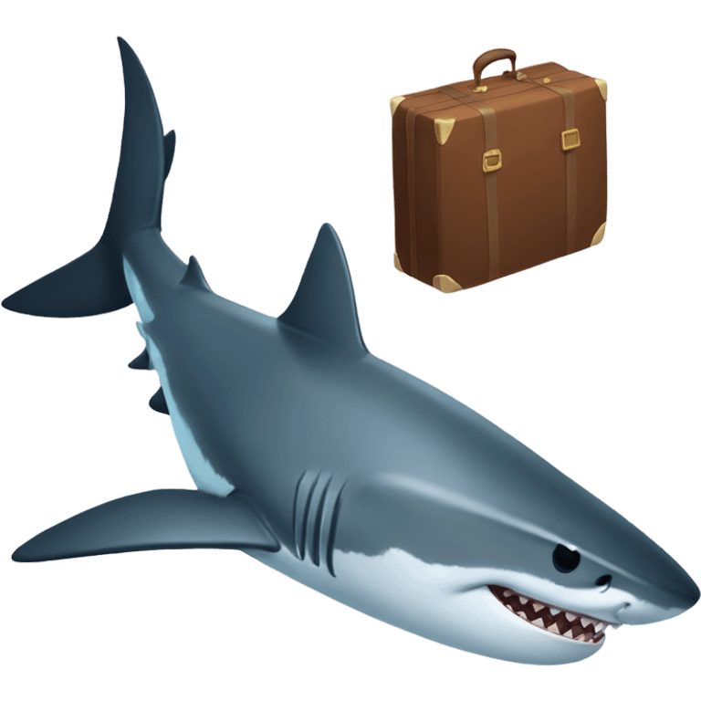 Shark going to a hotel  emoji