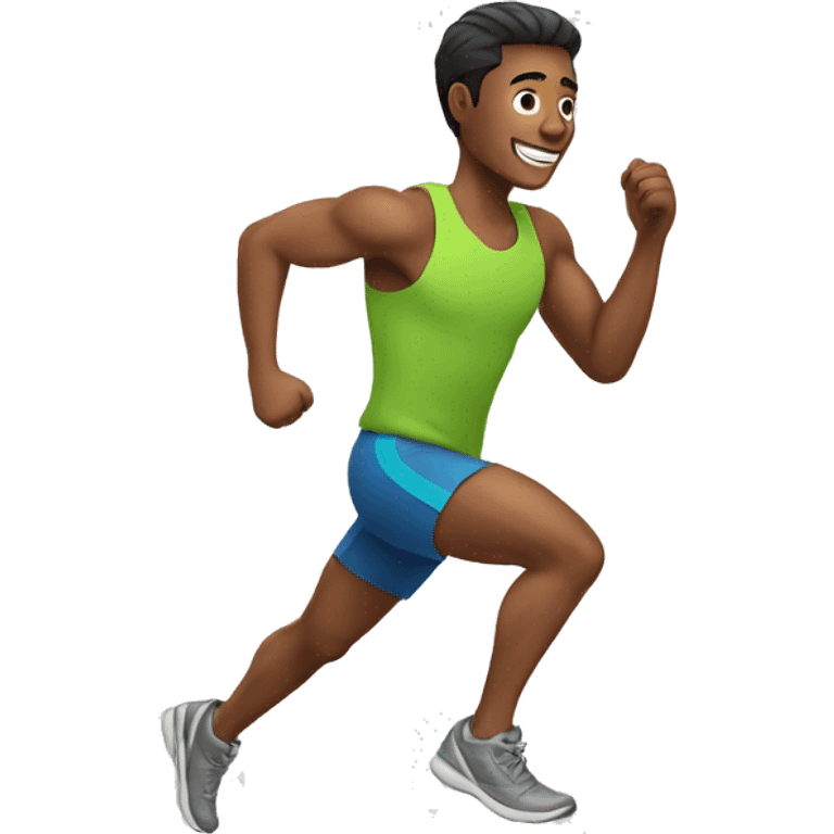 a guy running emoji