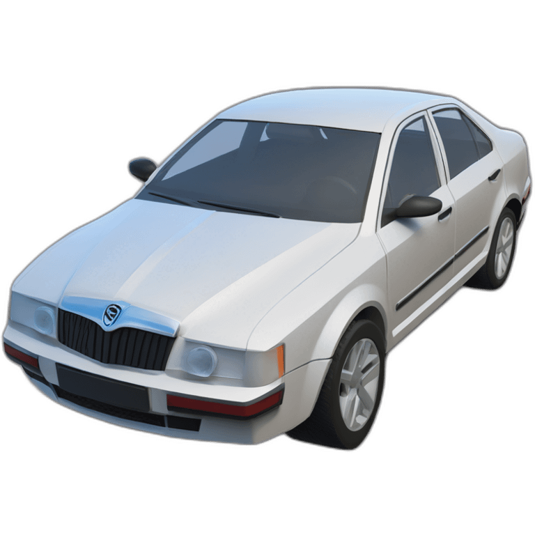 lowpoly render of Skoda Octavia RC car by Traxxas emoji