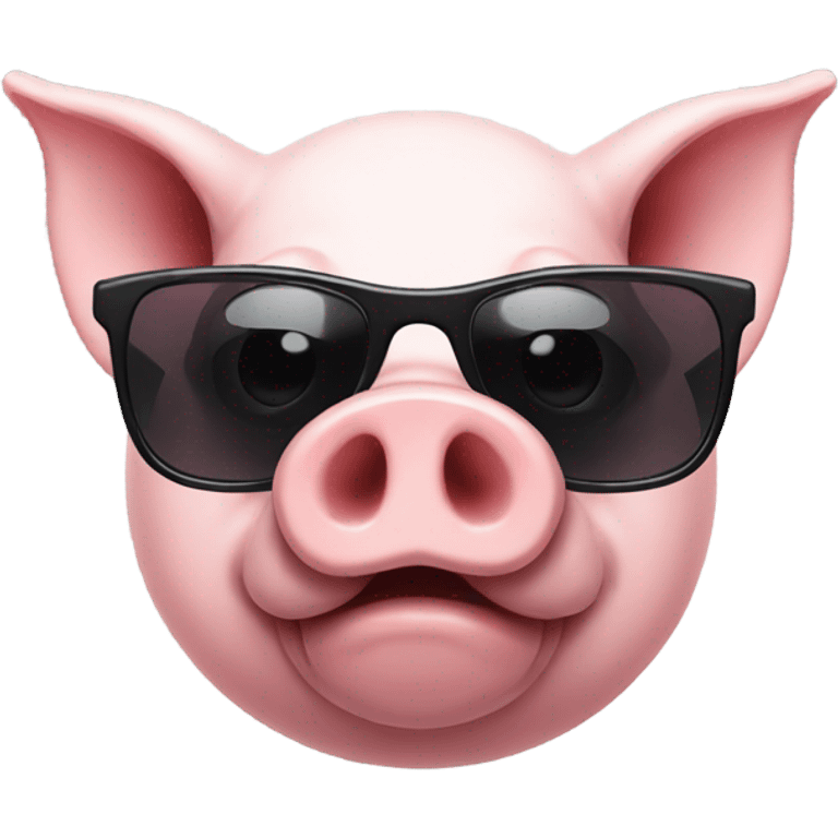 Pig With sunglasses emoji