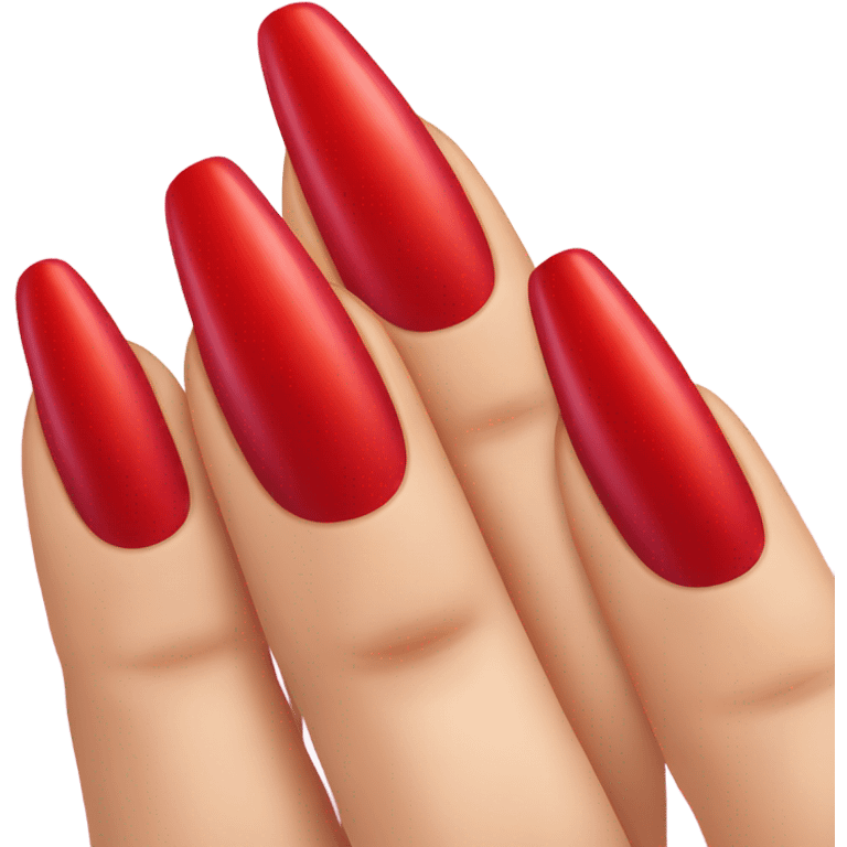 Long red nails  emoji