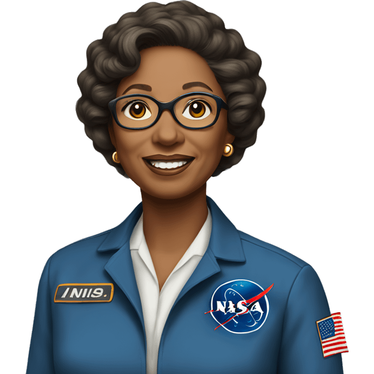 Annie Easley, NASA scientist uniform, no glasses emoji