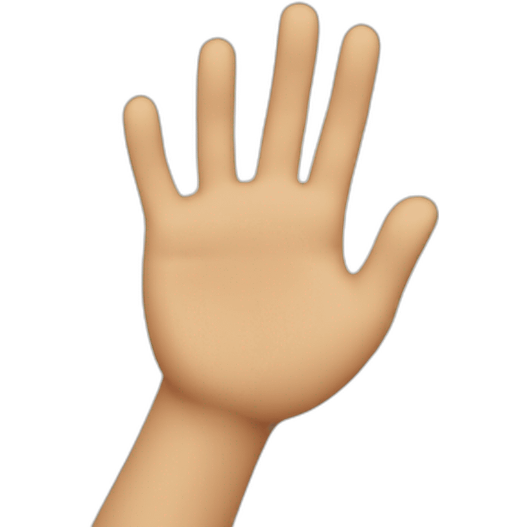 waving hand emoji