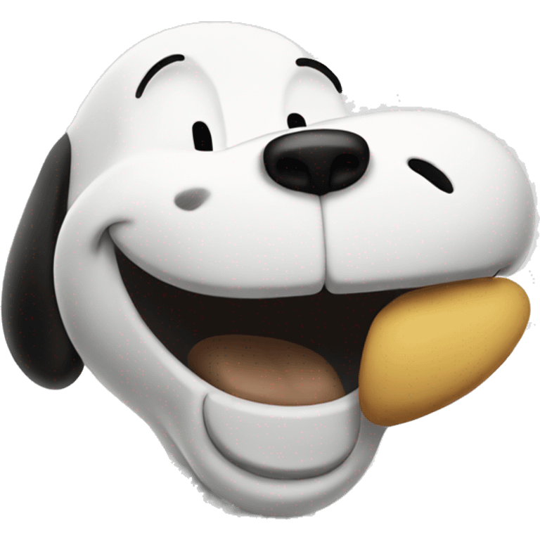 snoopy laughing emoji