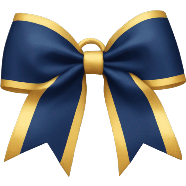 navy cheerleading bow emoji