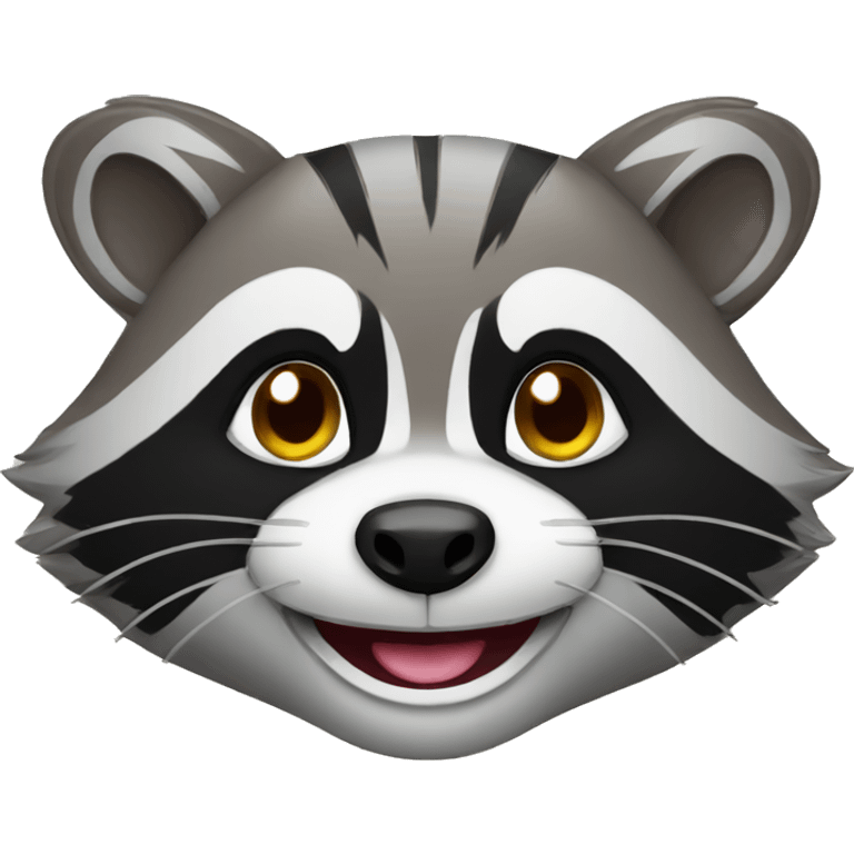 racoon smiling emoji