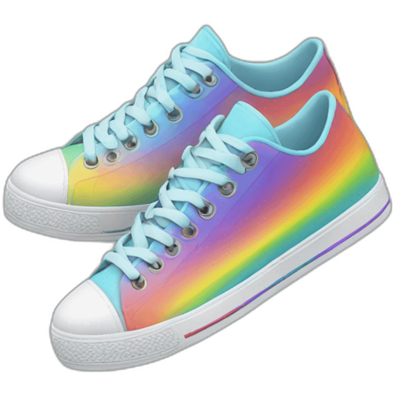 Rainbow shoes emoji