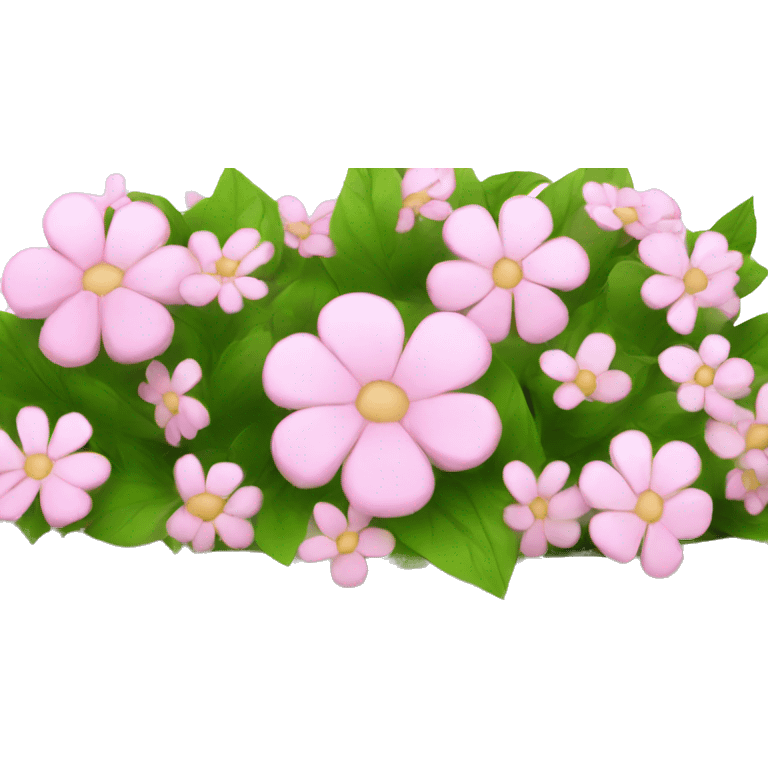 white basket with pink flowers  emoji