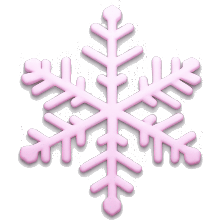 pastel pink snowflake  emoji