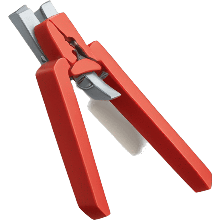 Realistic red plastic  clothespin emoji