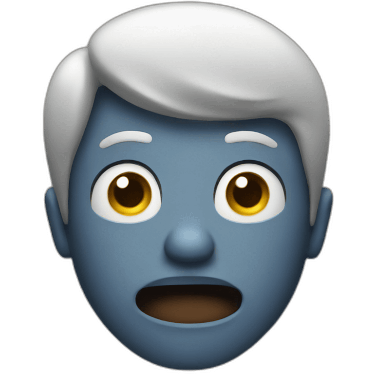 shocked/surprised man with his hands behind his head emoji