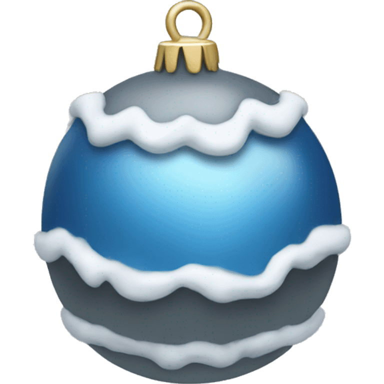 blue grey jingle bell snow emoji