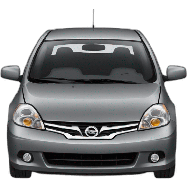 Nissan Tiida gris emoji