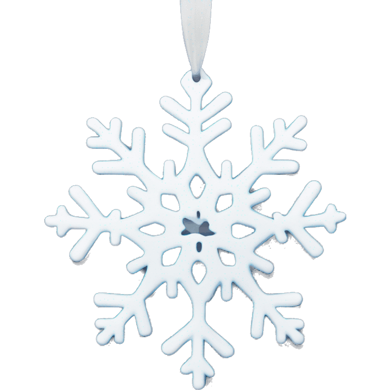 Snowflake ornament emoji