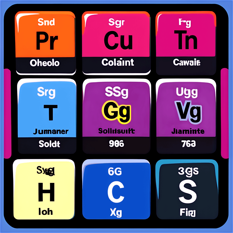 Periodic table emoji