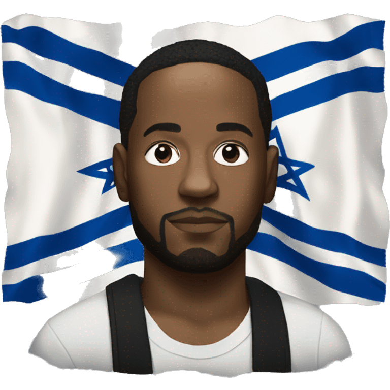 kendrick lamar with israel flag emoji