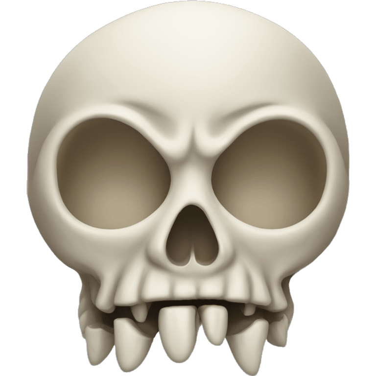 upside down skull emoji