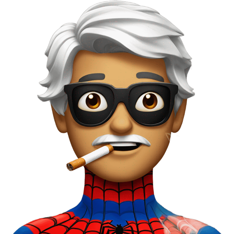 Spider-Man with cigarette emoji