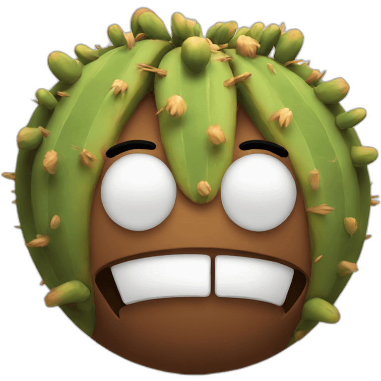 shit and brown cactus emoji