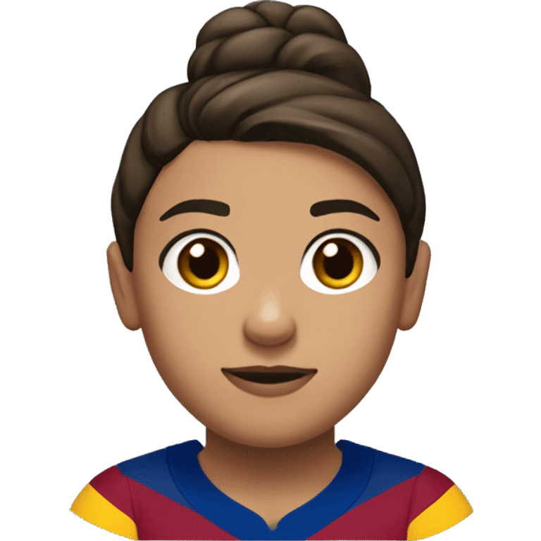 Alexia Putellas wearing fc barcelone jersey emoji