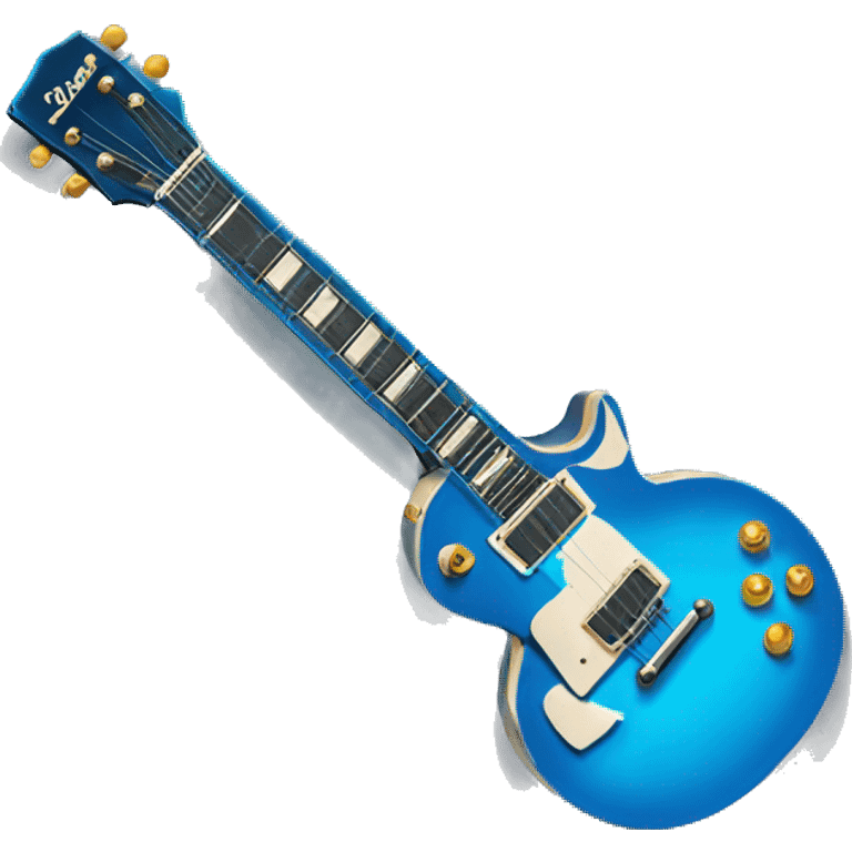 A blue les Paul guitar  emoji