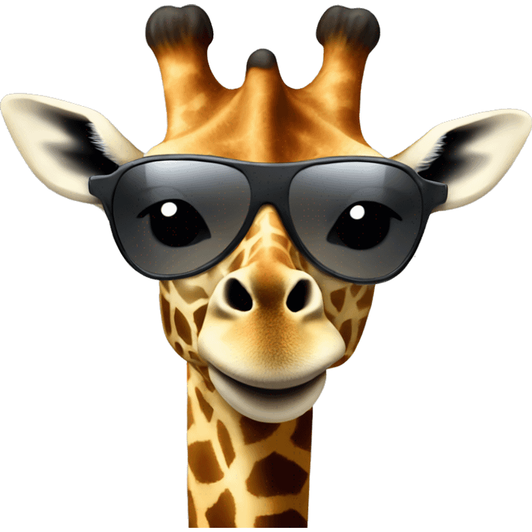 Giraffe wearing a ski mask emoji