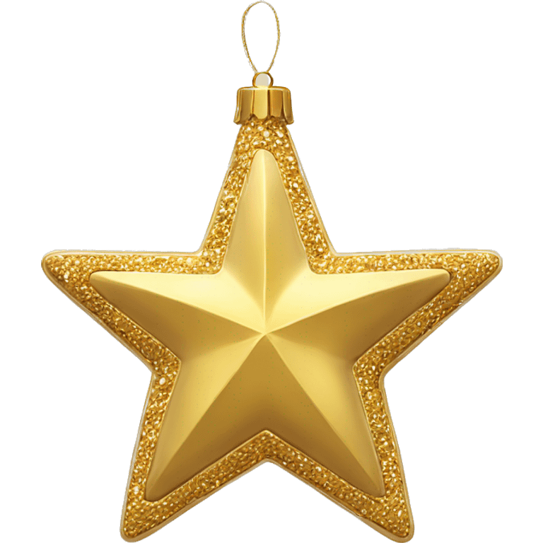 Gold star ornament  emoji