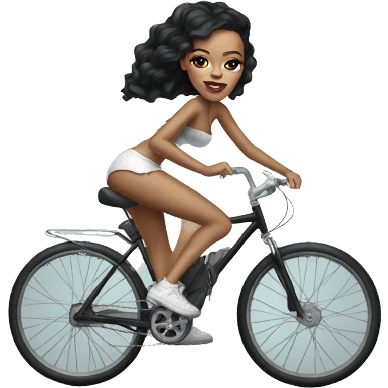 rihanna sur vélo emoji