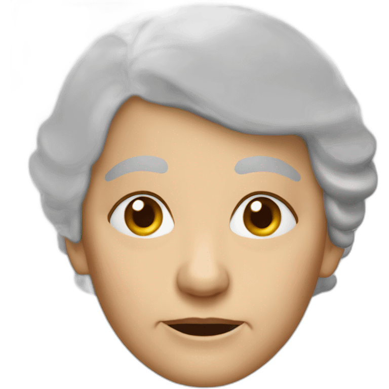 old woman dizzy emoji