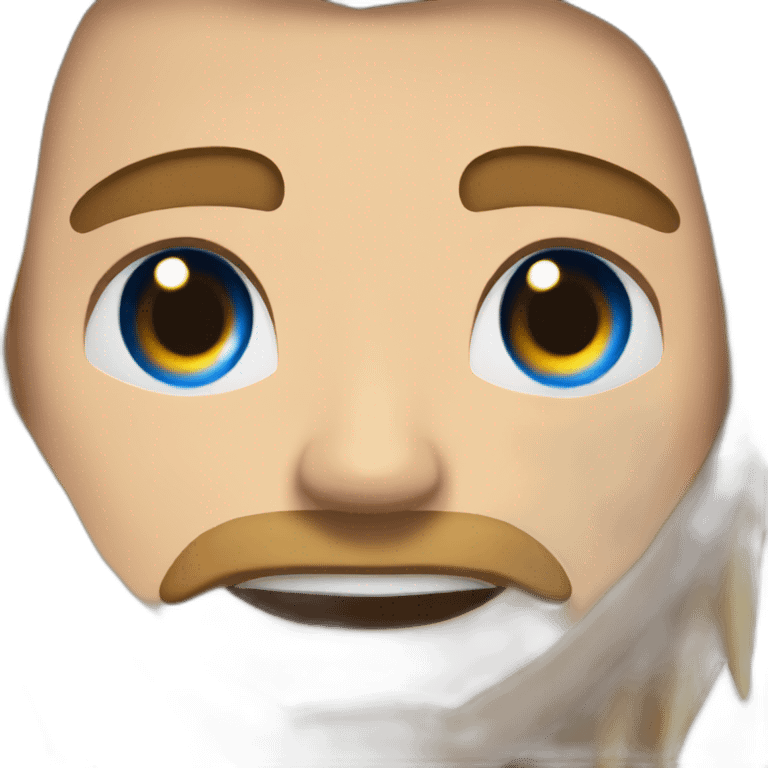 Batman Blue Eyes Brown Beard Muscle emoji