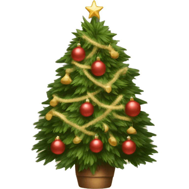 Cozy Christmas Tree Traditional Nostalgic Aesthetic  emoji