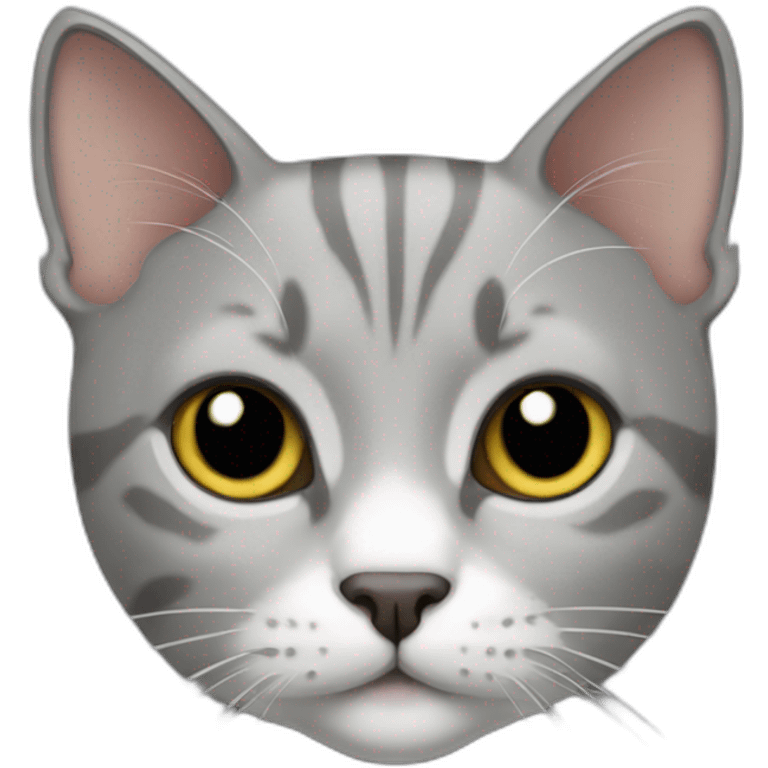 cat brithshorthair gris emoji