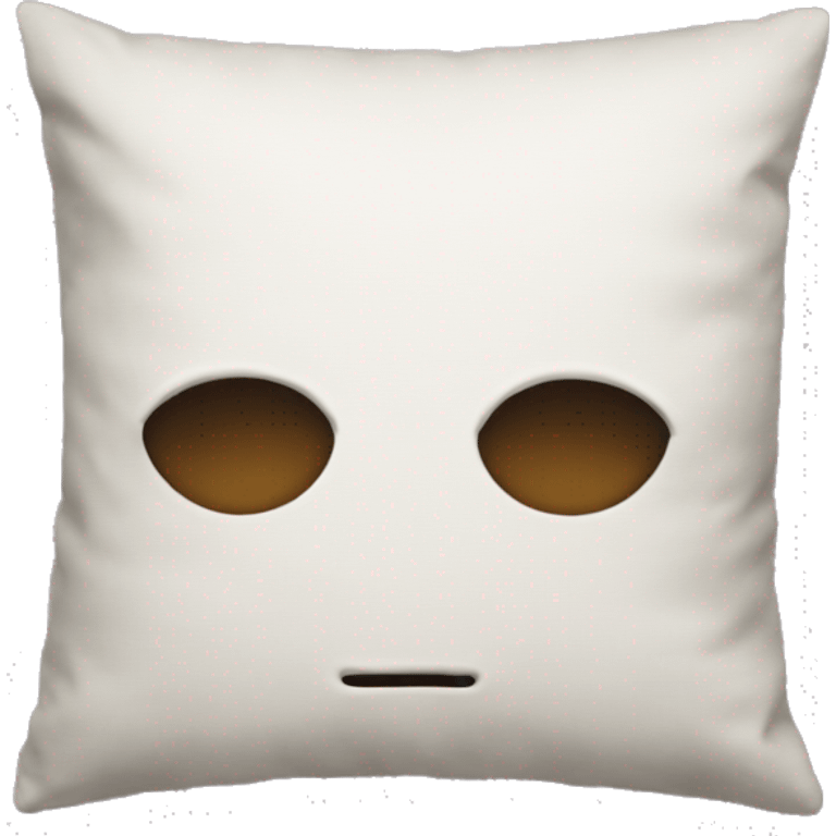 A pillow without a face emoji