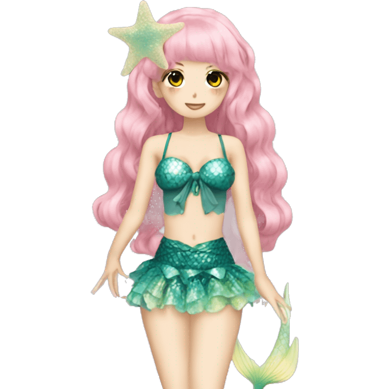 full body hime gyaru mermaid emoji