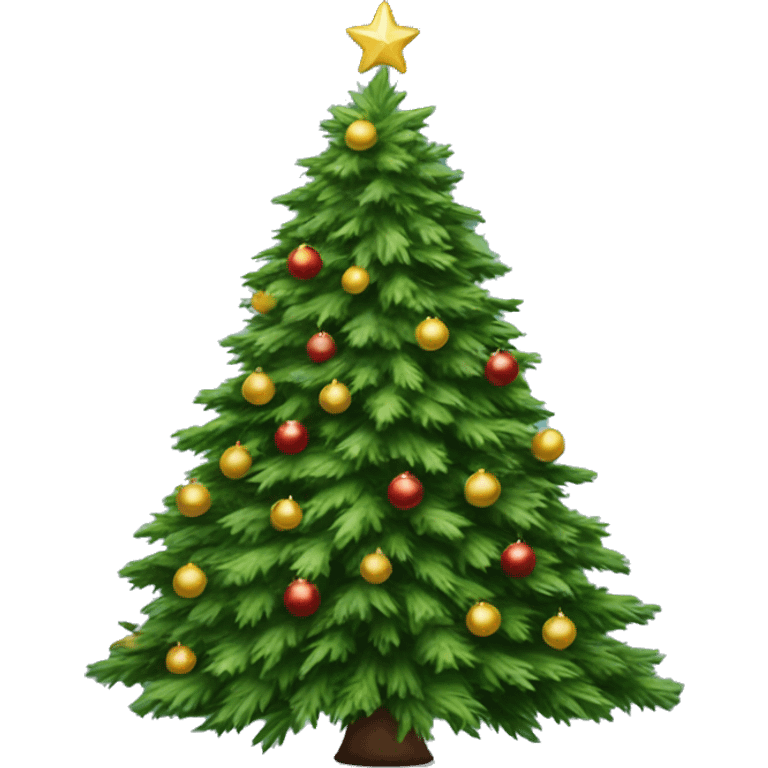 A realistic Christmas tree emoji