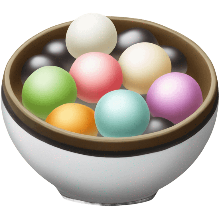 Tang yuan in a bowl emoji