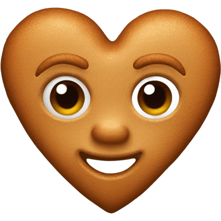 Ginger bread heart emoji