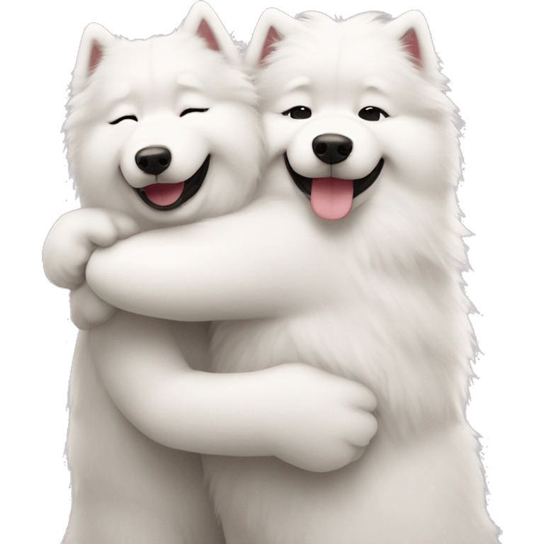 samoyed hug emoji